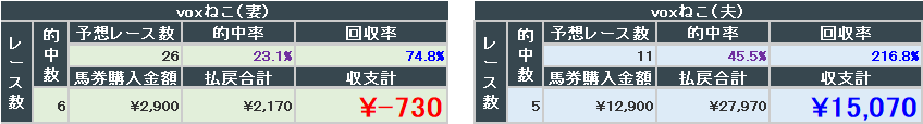 2024年9月21~22日結果(夫婦)