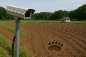 農地に監視カメラ設置