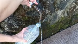 2024年9月14日 道の駅「すばしり」水をペットボトルに汲む