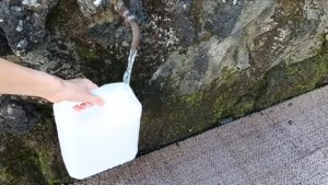 2024年9月14日 道の駅「すばしり」水をポリタンクに汲む