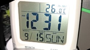 2024年9月15日 道の駅「すばしり」0:31の気温