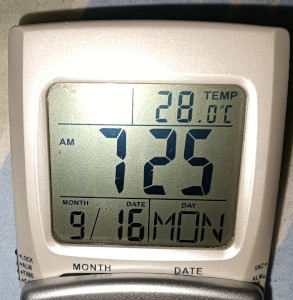 2024年9月16日AM7時25分気温