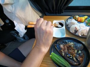 2024年9月14日 道の駅「すばしり」晩酌全体
