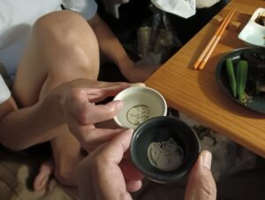 2024年9月14日 道の駅「すばしり」晩酌熱燗で乾杯