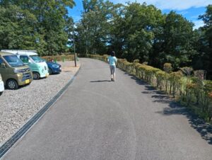「桂川ウェルネスパーク」でジョギング 少し起伏があります