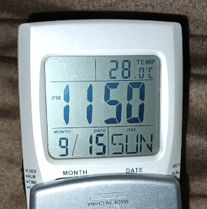 2024年9月15日PM11時50分気温
